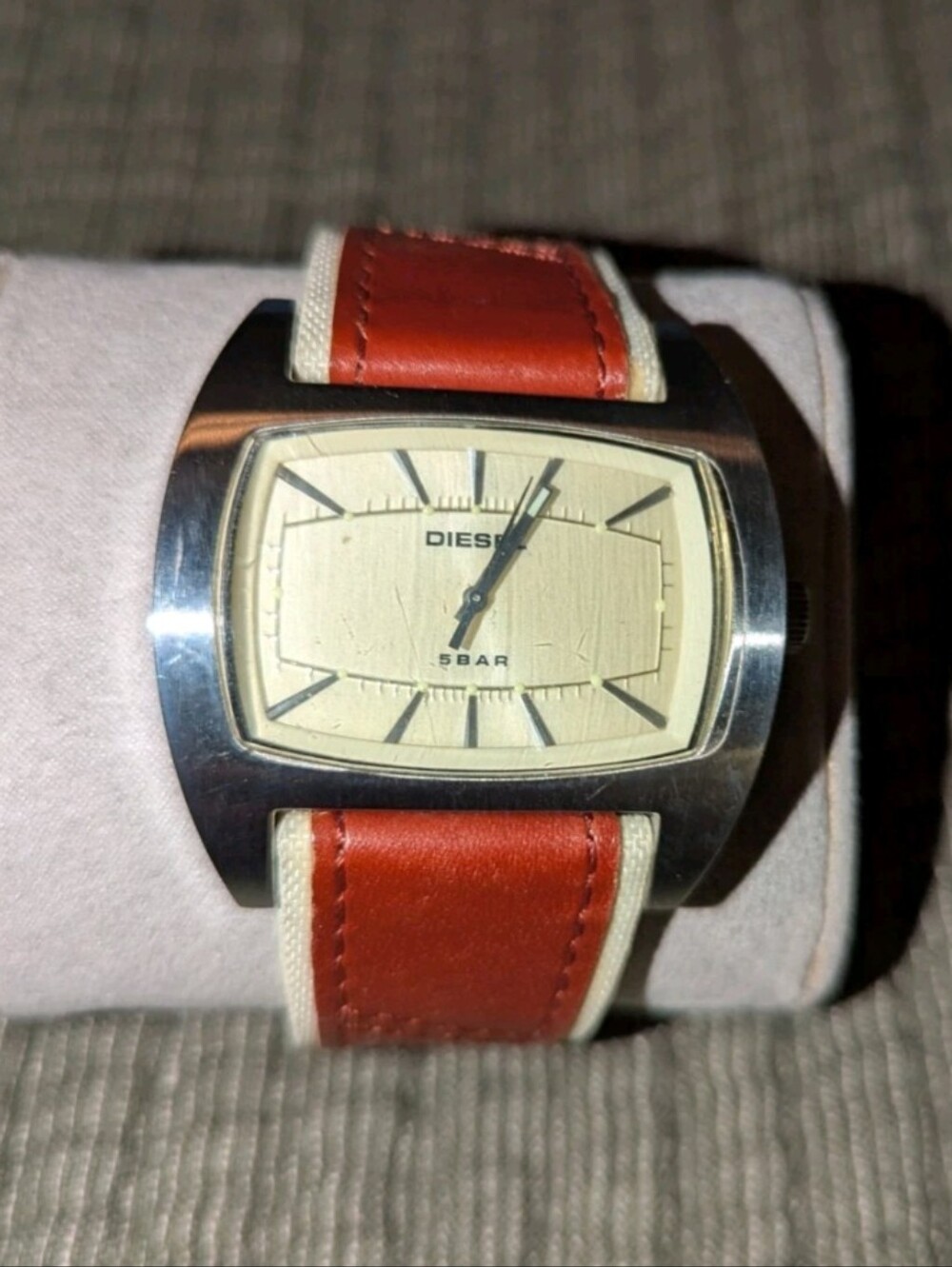 Diesel DZ Men's Brown Leather Watchband- EXCELLENT Condition